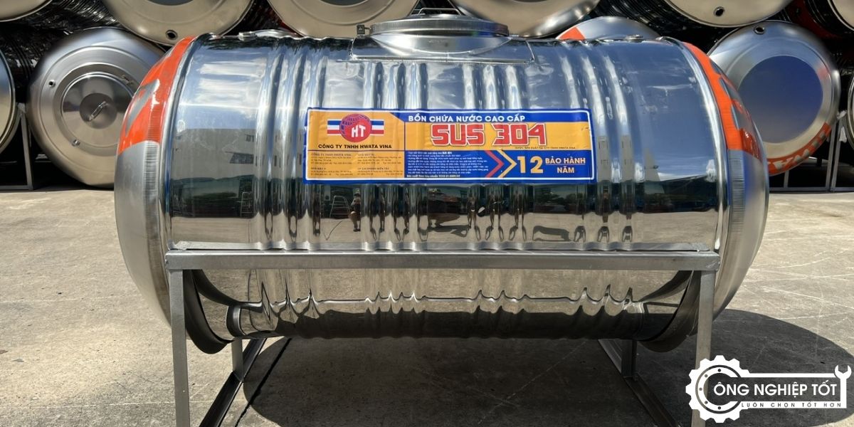 Cận cảnh bồn inox 304 an toàn cho nước sinh hoạt